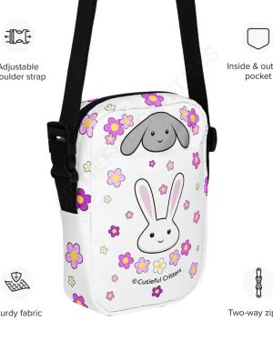 Flower Bunnies Utility Crossbody Bag