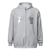 Hopity Love Unisex Lightweight Zip Hoodie