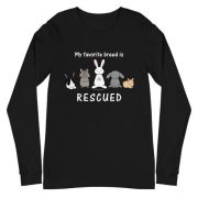 My Favorite Breed is Rescued Unisex Long Sleeve Tee