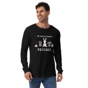 My Favorite Breed is Rescued Unisex Long Sleeve Tee