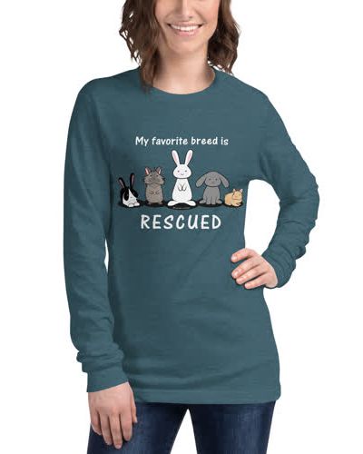 My Favorite Breed is Rescued Unisex Long Sleeve Tee