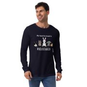 My Favorite Breed is Rescued Unisex Long Sleeve Tee