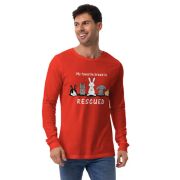 My Favorite Breed is Rescued Unisex Long Sleeve Tee