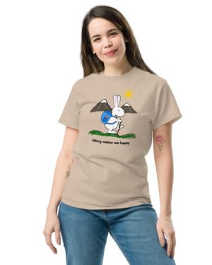 Hiking Makes Me Hoppy Unisex Classic Tee