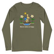 Nature Makes Me Hoppy Unisex Long Sleeve Tee