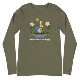 Nature Makes Me Hoppy Unisex Long Sleeve Tee