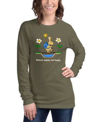 Nature Makes Me Hoppy Unisex Long Sleeve Tee