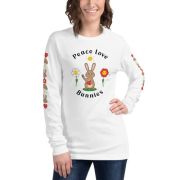 Peace Love Bunnies Unisex Long Sleeve Tee