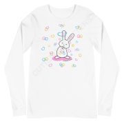 Bubble Hearts Bunny Unisex Long Sleeve Tee