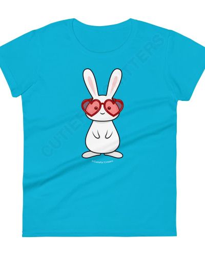 Bunny With Love Glasses Women’s Short Sleeve T-shirt