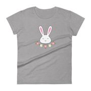 Flower Bun Uppy Eared Women's Short Sleeve T-shirt