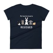 My Favorite Breed is Rescued Women's Short Sleeve T-shirt