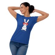 Bunny With Love Glasses Women's Short Sleeve T-shirt