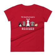 My Favorite Breed is Rescued Women's Short Sleeve T-shirt