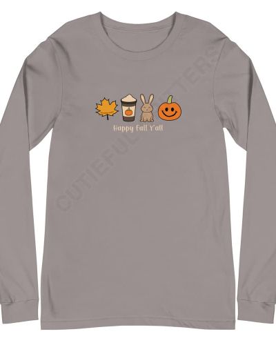 Happy Fall Y’all Unisex Long Sleeve Tee