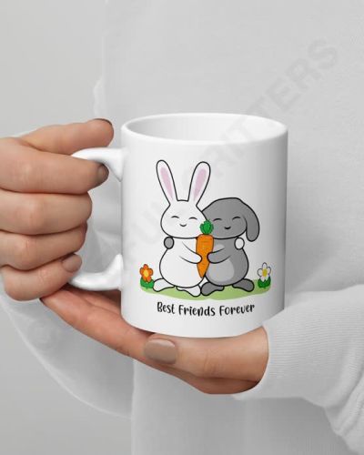 Best Friends Forever White Glossy Mug