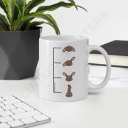 Coffee Meter White Glossy Mug