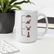 Coffee Meter White Glossy Mug