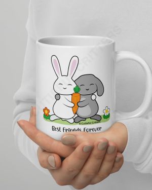 Best Friends Forever White Glossy Mug