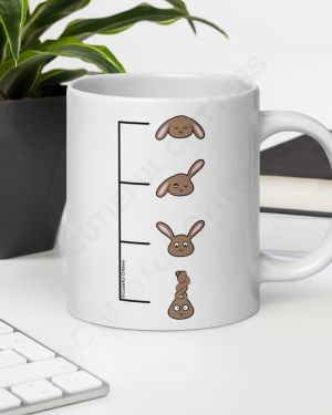 Coffee Meter White Glossy Mug