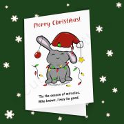 ‘Tis the season of miracles. Greeting card