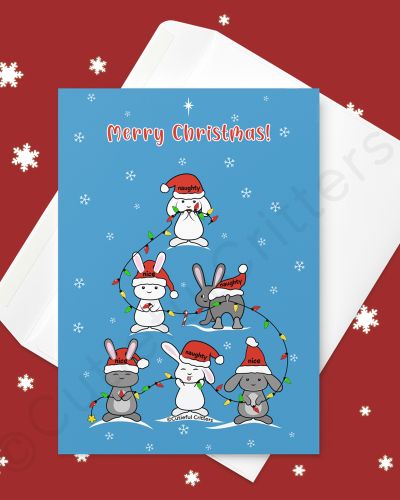 Naughty And Nice Greeting card