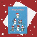 Naughty And Nice Greeting card