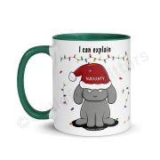 Dear Santa, I Can Explain Mug with Color Inside