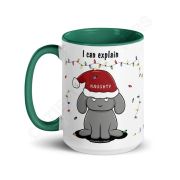 Dear Santa, I Can Explain Mug with Color Inside