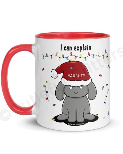 Dear Santa, I Can Explain Mug with Color Inside