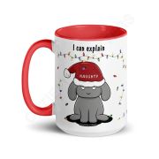 Dear Santa, I Can Explain Mug with Color Inside